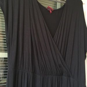 Elegant long black dress.